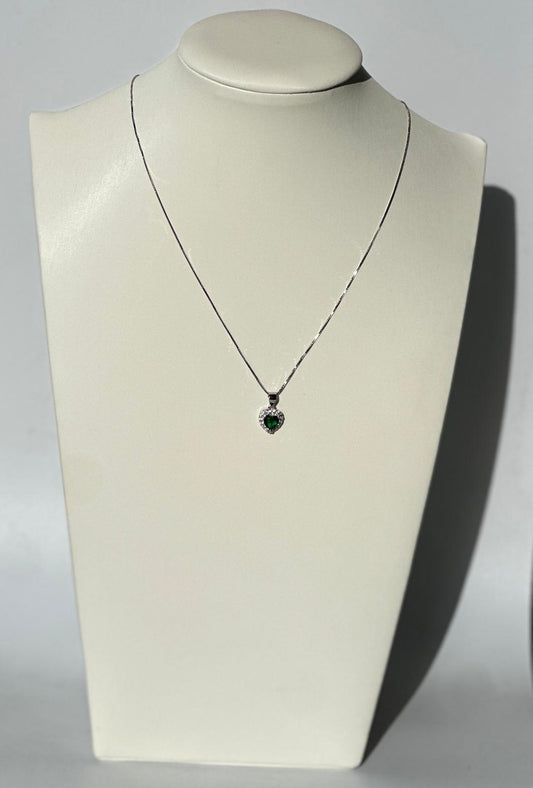 Collana cuore Verde